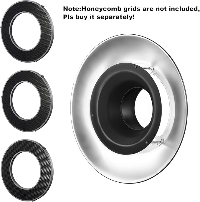 Godox Honeycomb Grid for RFT-25S Reflector, Godox R200 Honeycomb Grid Photography Accessory, Compatible for AD200 AD200Pro AD200Pro II