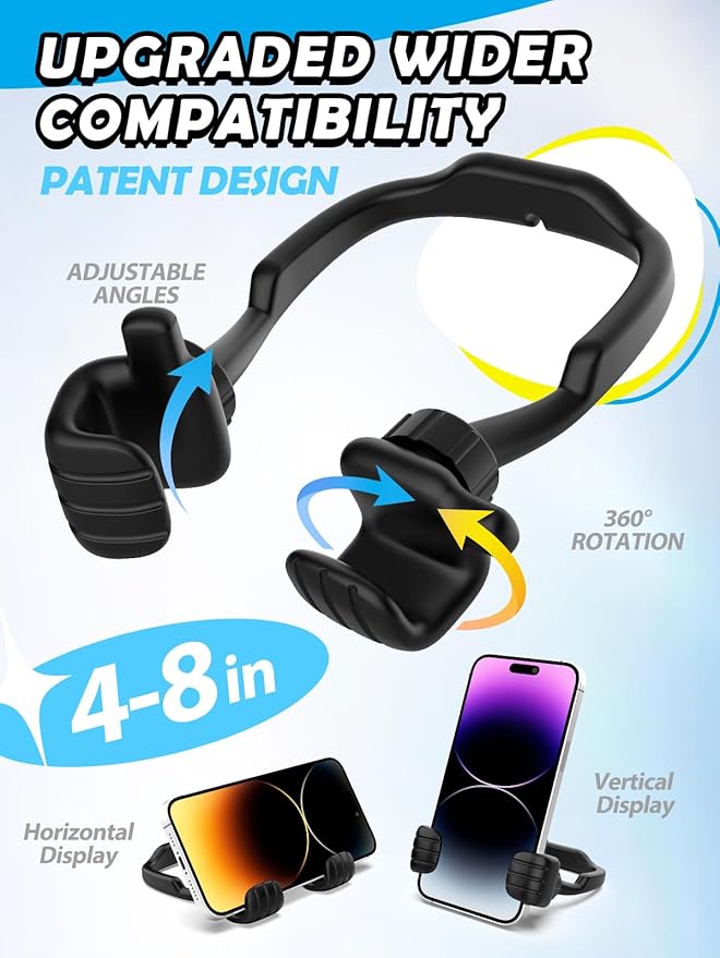 Easter Gifts for Teen Boys Girls Adults Cell Phone Stand Patented 2 Pack Thumbs Up Lazy Phone Stand for iPhone Easter basket stuffers Cell phone Holder for Desk Birthday Gifts for Kids Men Women