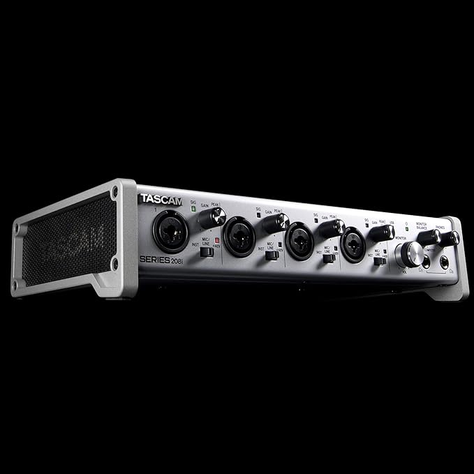 Tascam SERIES 208i 20 IN/8 OUT USB Audio Interface with MIDI, DAW Recording Software for Songwriting, Podcasting, Recording