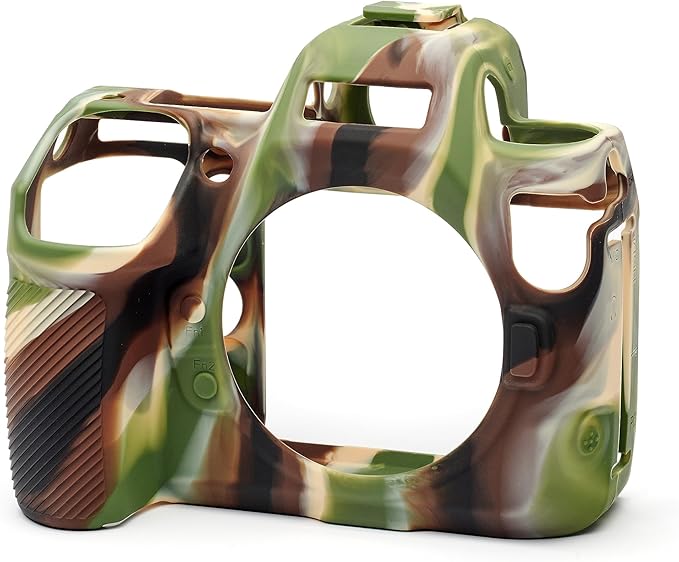 easyCover - Silicone Camera case - Protection Compatible for Your Camera Nikon Z8 - Camouflage