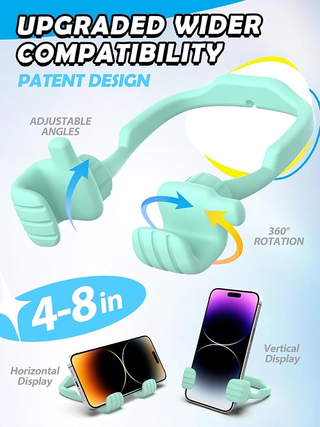 Easter Gifts for Boys Girls Teens Kids: Thumbs Up Lazy Phone Stand Holder for Desk Funny Gadgets Teenage Man Woman Dad Father Mother Mom Husband Wife Adults Easter Basket Stuffers Who Have Everything