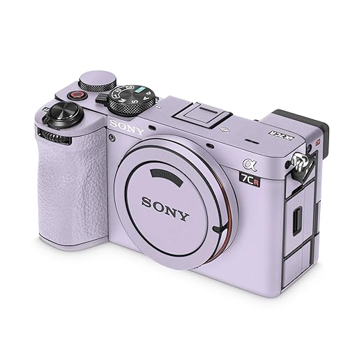 Camera Skin Compatible with Sony Alpha 7CR Camera (2023) - Solid Lilac - Premium 3M Vinyl Protective Wrap Decal Cover - Easy to Apply | Crafted in The USA by MightySkins