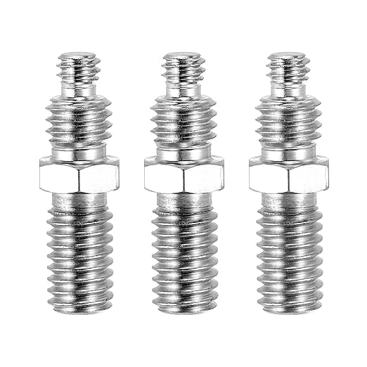 PATIKIL Tripod Screw Adapter 1/4" to 3/8" Male Thread Reducing Screw Tripod Mounting Thread Converters for Tripod Monopod of Camera, 3Pcs