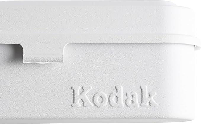 KODAK Film Case - for 5 Rolls of 35mm Films - Compact, Retro Steel Case to Sort and Safeguard Film Rolls (White) (Film is not Included)
