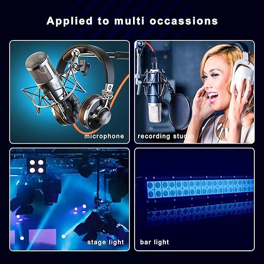 XLR Cables, Microphone Cable 3ft 10 Pack, XLR Male to Female Gold-Plated 3-Pins 10 Color Cable, XLR Speaker Cable for Microphone, Mixer, Recording Studio- 3 Feet, 10 Pack