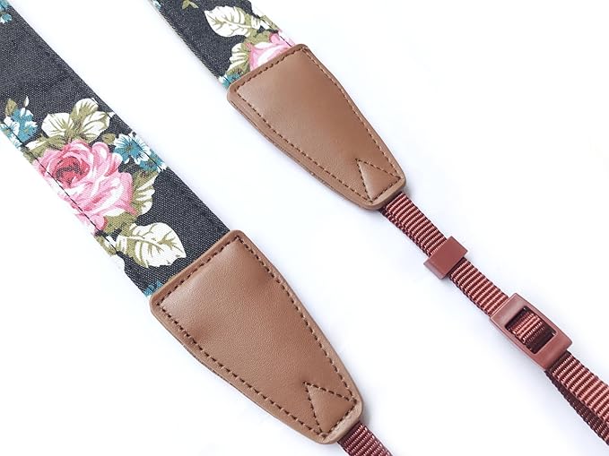 Alled Camera Strap Neck, Adjustable Vintage Floral Camera Straps Shoulder Belt for Women/Men,Camera Strap for Nikon/Canon/Sony/Olympus/Samsung/Pentax ETC DSLR/SLR