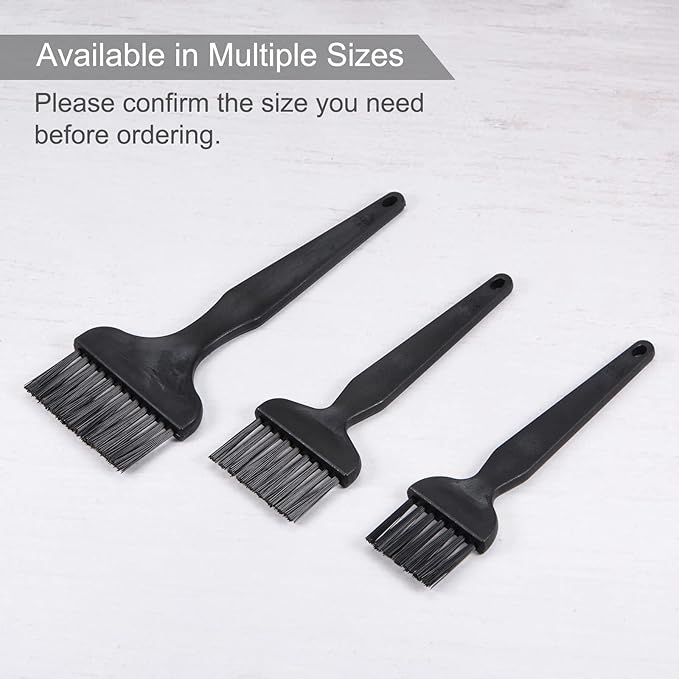 HARFINGTON 3pcs Anti-Static Cleaning Brush 25x33mm PV Plastic Conductive Bristles Anti Static ESD Brushes for Clean PCB Laptop Keyboard Fan and Other Electronic Devices