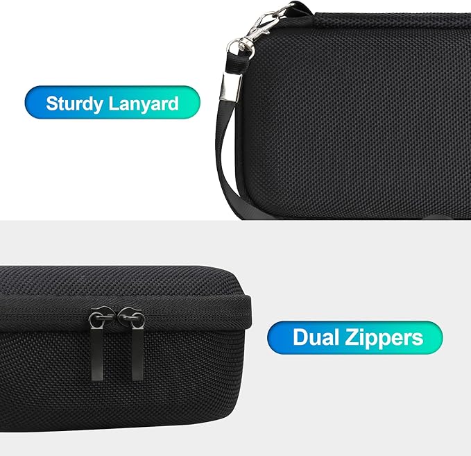BOVKE Travel Case for Canon PowerShot V1 Hybrid Digital Camera, Canon V1 Video Vlogging Protective Storage Holder Bag with Extra Space for Cables, Battery, SD Cards, Black