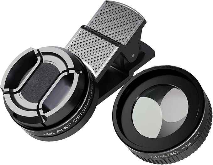 4BLANC® External Macro 20x Video Lens Kit with Mount for Any Smartphone