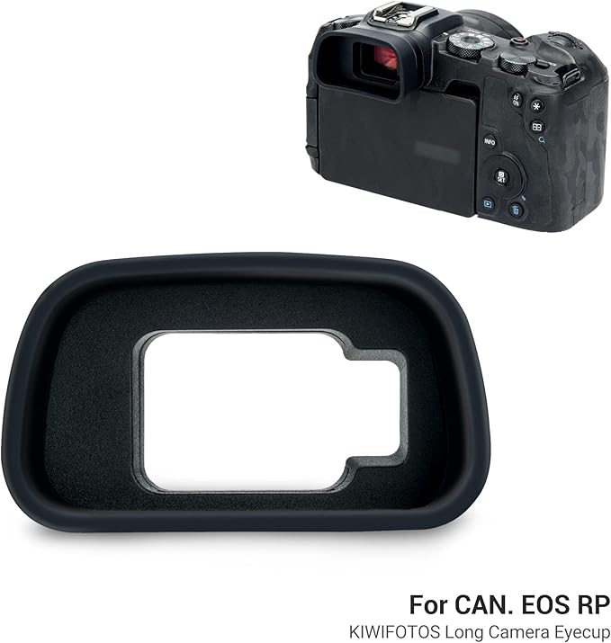JJC Camera Eyecup Eyepiece Viewfinder for Canon EOS R8 & RP Mirrorless Camera with Extended Soft Silicone Design