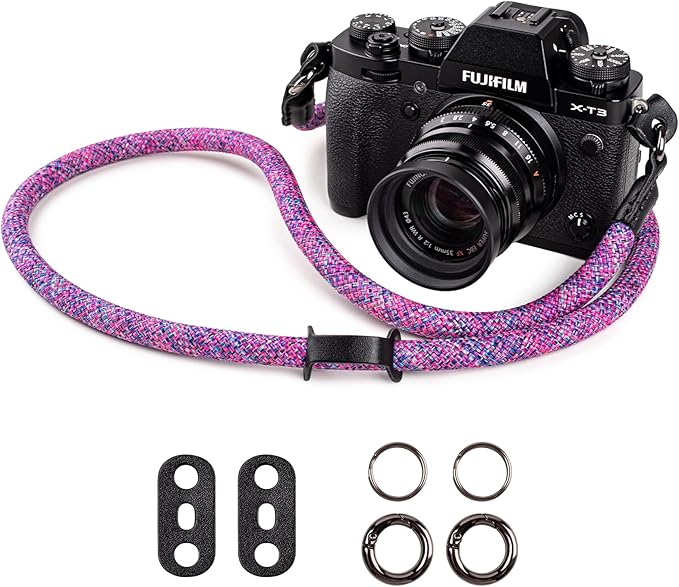 VOVMOEYA Camera Strap Rope,Camera Neck Strap Shoulder Strap for Fujifilm X100VI X100V XS20 XT5 for A6000 A6100 A6400 A6700 A7IV for Canon EOS R6 R10 for Nikon D850 D5600 D7500