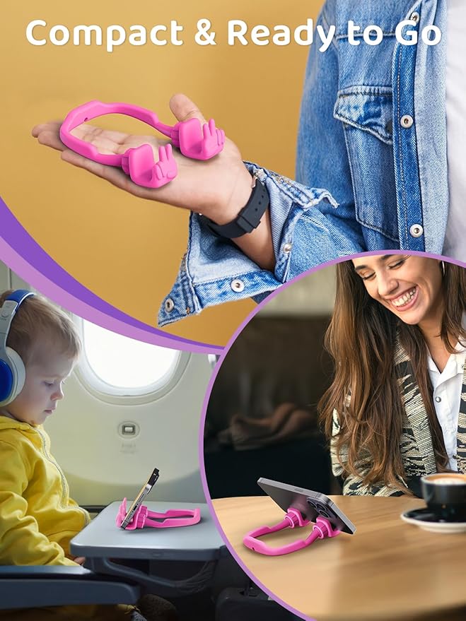 Easter Basket Stuffers Essentials for Teens Girls Boys Cell Phone Stand: Upgrade Adjustable Peace Sign Thumbs Lazy Phone Holder for Desk for iPhone Easter Gifts for Adults Toddler Women Teenagers
