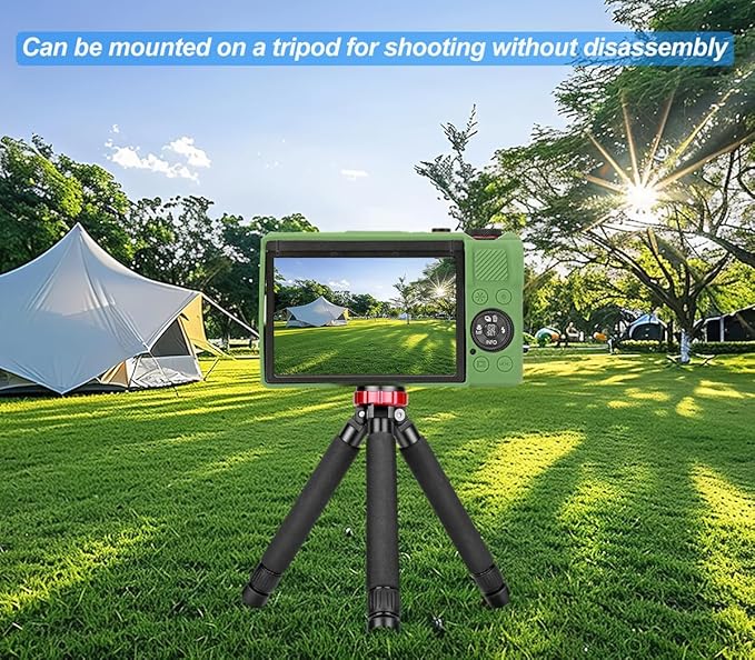 Pocoukate Case for Canon G7X Mark III Camera, Soft Silicone Protective Cover Skin with Removable Lens Cover for Powershot G7X Mark iii, Silicone Case with G7X3 Screen Protector Accessories - Green