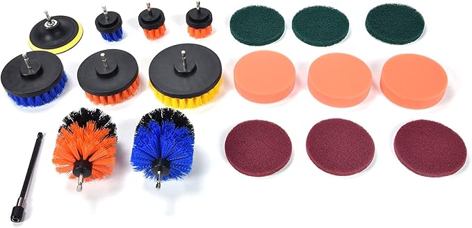 Drill Brush Kit Cleaning Set for Household Nylon Plastic Material