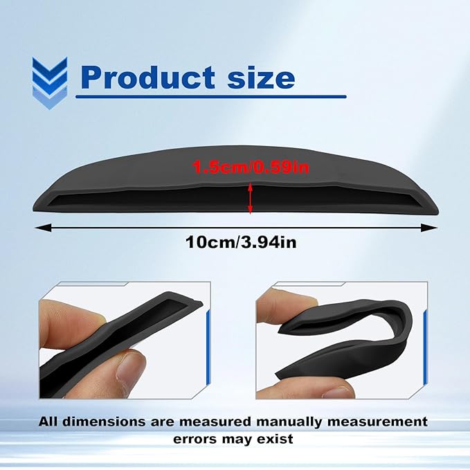 Car Reversing Camera rain Cover, Car Backup Camera Protective Sticker, Silicone rain Sticker Wider Design for Blocking Rainwater Cars Accessories Rain Cover(Black)