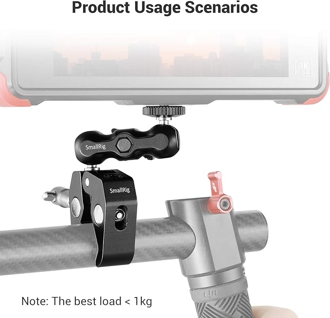 SmallRig Multi-Functional Ballhead Clamp Double Ball Adapter with Bottom Clamp - 2164