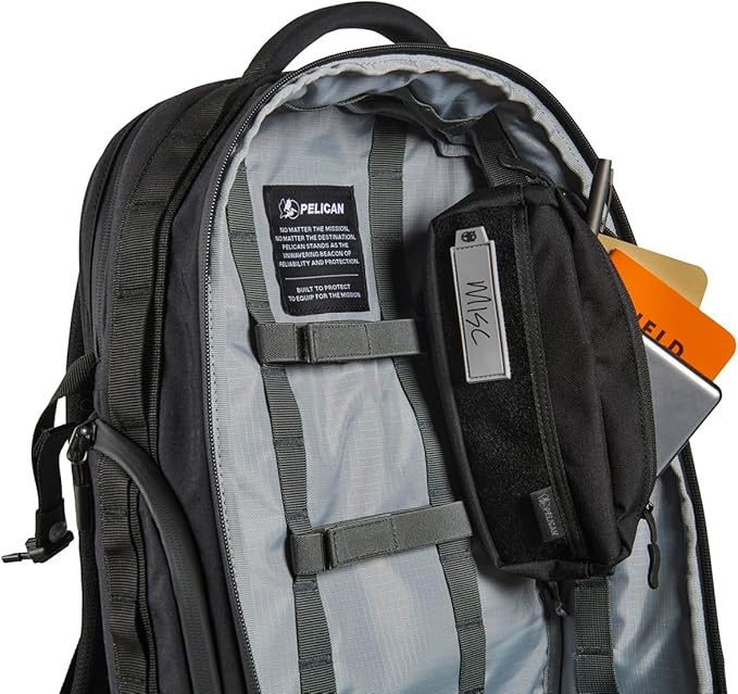 Pelican Aegis EDC Molle Pouch (8" x 4") - for Aegis Backpack and Duffel (Black)