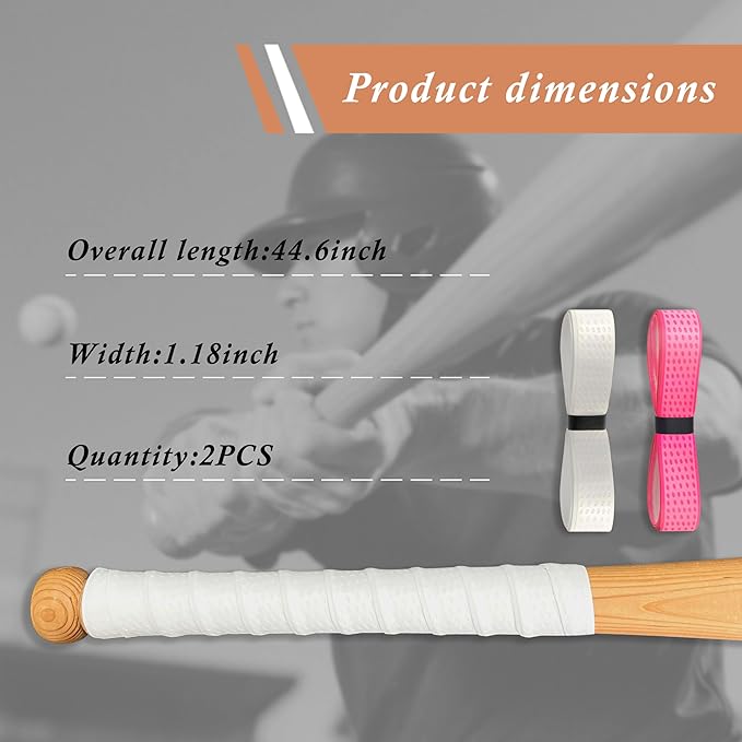 Bat Grip for Baseball & Softball, Precut Bat Tape – Wrap Your Bat