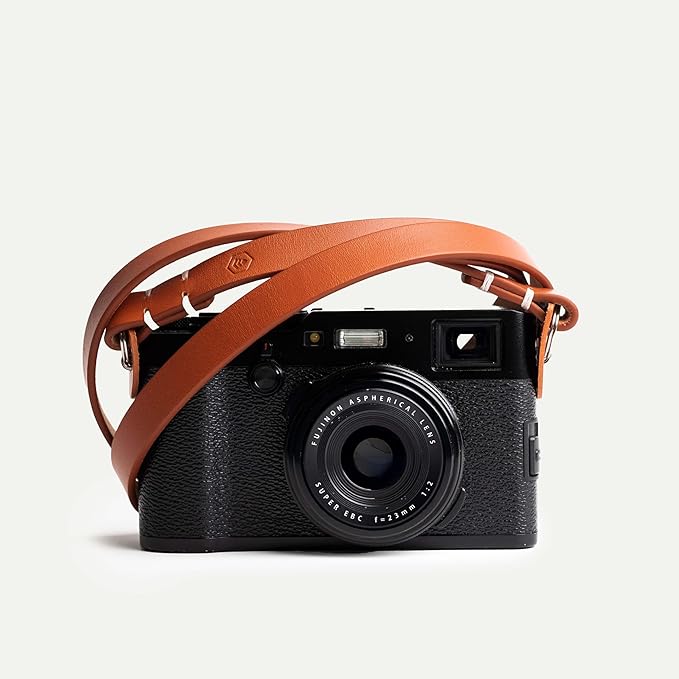 Evergreen Leather Camera Strap – Split Ring, 28" or 38" Compatible with Fuji Sony Nikon Leica Canon