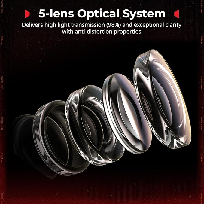 SmallRig 28mm External Optical Viewfinder, 4:3 Viewfinder, 5-Lens Optical System with Vintage Film-era Shooting for FUJIFILM, for Leica, for RICOH, for Canon, for Sony, for Nikon - 5387