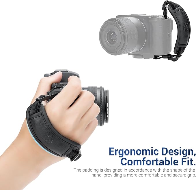 Camera Hand Wrist Grip Strap with Thinner Lanyard for Canon EOS R50 V R50V R100 R10 R6 R5 R6 Mark II for Fujifilm X Half GFX 100 II Coolpix P1100 for Panasonic Lumix S1II S1IIE S1RII FZ80D S5IIX S9