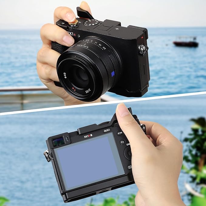 Haoge Thumb Hand Grip for Sony RX1R III Camera Accessories Metal Hot Shoe rx1r iii m3 Thumb Up Rest Hand Grip THB-RX1RIII-B Black
