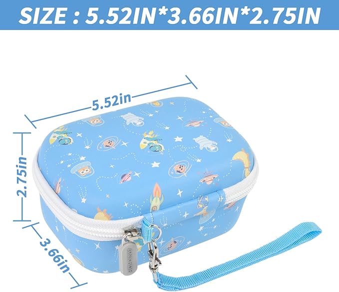 ANKHOH Kids Camera Case for Goopow/for Mgaolo/for CIMELR/for Seckton/for OZMI/for Dylanto Digital Camera Toys and Video Camcorder Storage Holder Organizer -Blue(Box only)