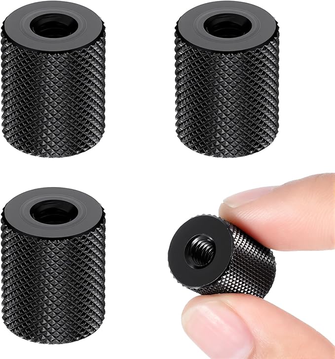 Thinp 1/4" to 1/4" Camera Screw Converter, 4-Pack 1/4 Screw Female Adapter Sturdy Tripod Nut Connectors for Tripods, Electric Rails and Light Stands