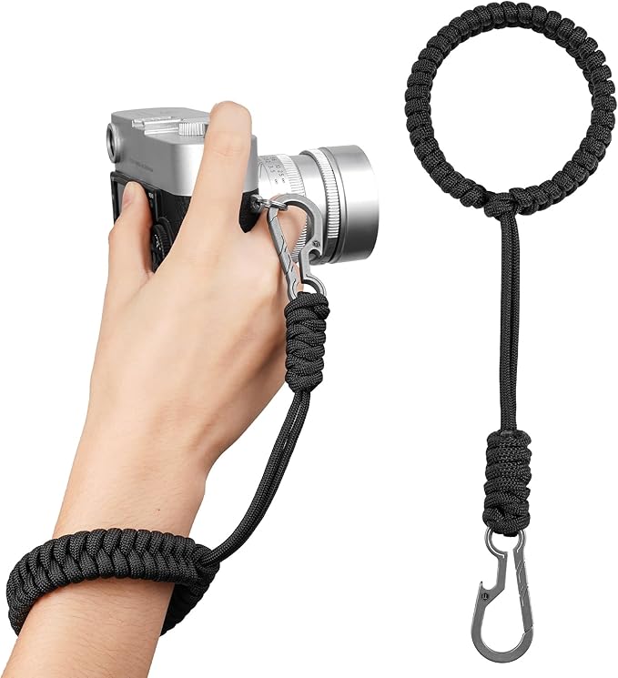 KeyUnity KC03 Camera Wrist Strap Adjustable Paracord with Carabiner, Braided Lanyard for Key, Cell Phone, Camera, and Wallet