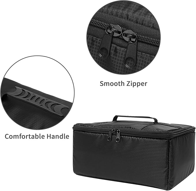 Lizbin Camera Insert Bag Camera Case, Water Resistant Camera Bag Insert Portable Inner Bag, Shockproof DSLR SLR Cameras Padded Storage Bag, Inner Case Bags (Black)