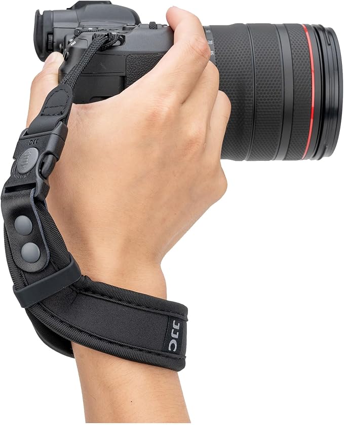 JJC Updated Soft Camera Hand Strap Wrist Strap for Canon EOS R RP R5 R6 Mark III II R10 M6 M50 Mark II M200 Sony A7V A7IV A7III A7 IV III A7II A7RV A7RIV A7RIII A7S III & More Mirrorless DSLR Cameras