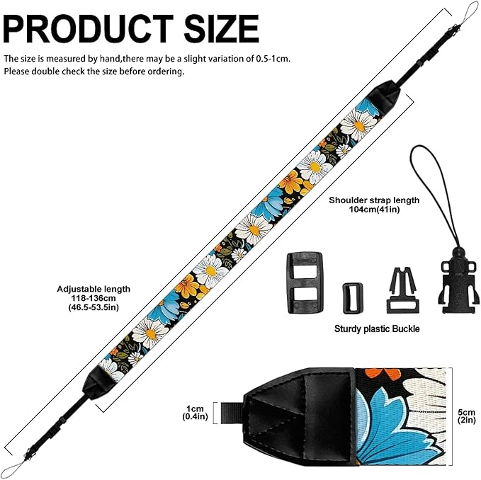 GLENLCWE Camera Strap, Camera Strap for Photographers Neck Strap Replacement Fit Most Cameras