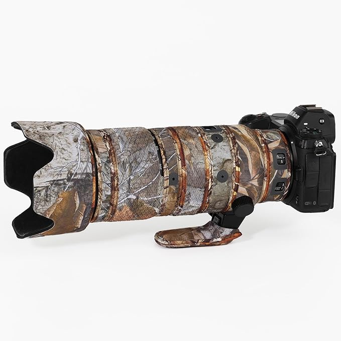 CHASING BIRDS Lens Camouflage Waterproof Coat for Nikon Z 70-200mm f/2.8 VR S Rainproof Lens Protective Cover Version IV (Forest Camouflage, with 1.4X TC)