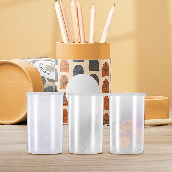 100 Pieces Plastic Film Canister Holder 35 mm Empty Camera Reel Containers Storage Containers Case with Lids for Small Accessories Fish Hook Film Beads