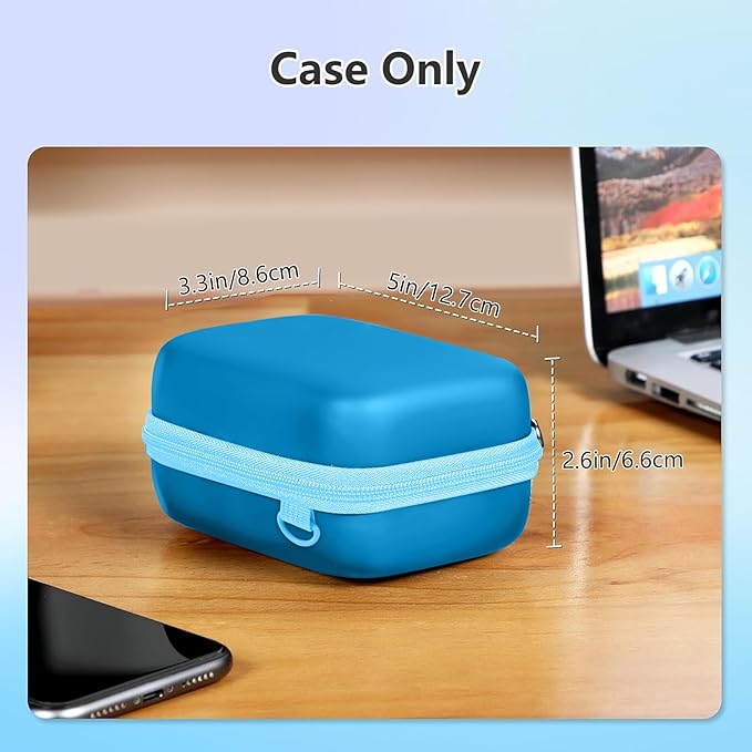 Leayjeen Digital Camera Case Compatible withLUMIX ZS99/ LX10/ ZS80/ ZS100/ ZS70/ ZS200/ ZS60 4K Digital Camera,Compact Digital Camera-Blue(Case Only)