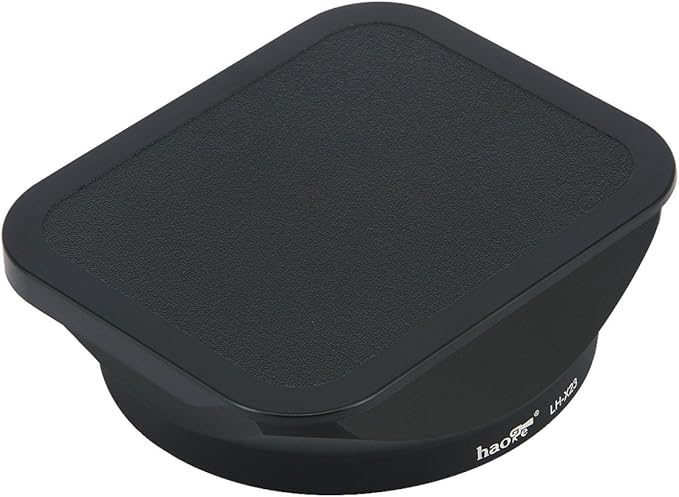 Haoge Bayonet Square Metal Lens Hood with Cap for Fujifilm Fuji Fujinon XF 23mm F1.4 R, XF 56mm F1.2 R, XF 56mm F1.2 R APD on X-Pro2 X-Pro1 X-T2 X-T1 X-T20 X-T10 X-E2S X-A5 X-A20 X-E3 X-H1 as LH-XF23