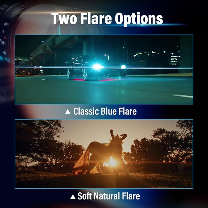 SIRUI Saturn 75mm T2.9 1.6X Full Frame Carbon Fiber Anamorphic Lens, Cine Lens for E Mount Cameras, Less Than 500g (Blue Flare)