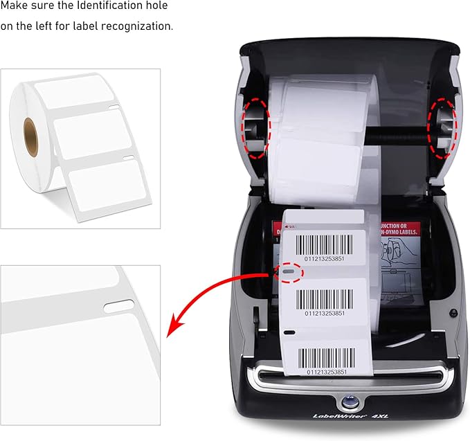 GREENCYCLE 10 Roll Compatible for Dymo 30334 2-1/4" x 1-1/4" White Multipurpose Medium Address Shipping Label for Labelwriter 450, 4XL & Zebra Desktop Printers 1000 Labels/Roll, NOT FIT 550 & 5XL