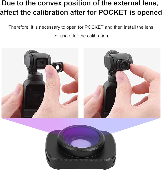 Wide Angle Lens, Magnetic Anamorphic Camera Lens Aluminum Alloy Optical Glass Wide Angle Lens for OSMO Default