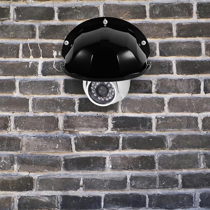 HOMSFOU Camera Protection Cover 11.4X8.3X5.1In Outdoor Security Camera Rain Cover with Sunshade Dustproof Shield for Weatherproof Surveillance