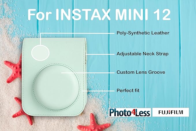 Fujifilm Instax Mini 12 Instant Film Camera Bundle with Accessories (Mint Green)