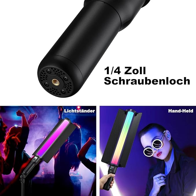 Godox LC500R RGB LED Light Sticker (LC500R RGB (Black 24'')) - Versatile Handheld Lighting for Photo & Video Enthusiasts