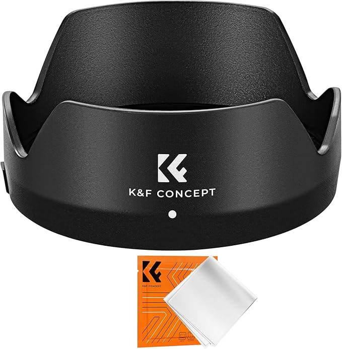 K&F CONCEPT Lens Hood Compatible with Canon EF 50mm f/1.8 STM Lens, Reversible Snap on Camera Lens Shade Replacement of ES-68 II Hood, Compatible with 49mm Filters and Lens Cap