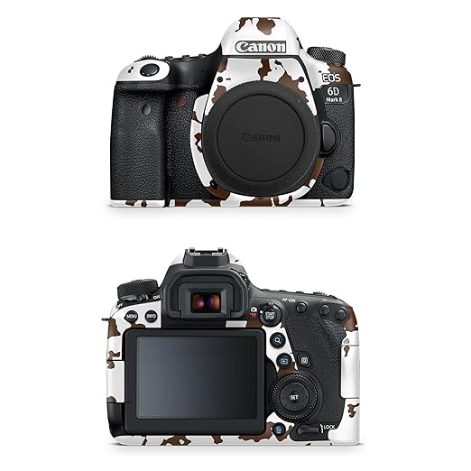 Camera Skin Compatible with Canon EOS 6D Mark II Camera (2017) - Brown Cow - Premium 3M Vinyl Protective Wrap Decal Cover - Easy to Apply | Crafted in The USA by MightySkins