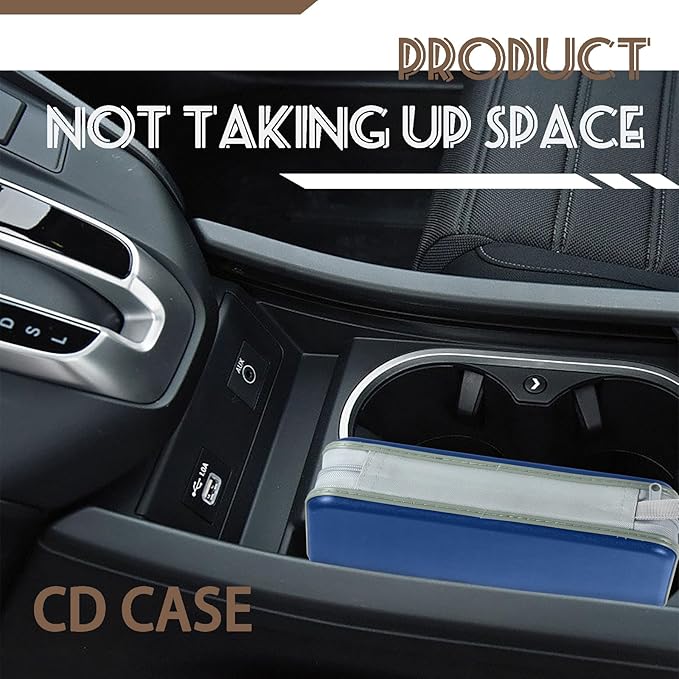YILAG CD Case DVD Storage 2 Pack,100 Capacity DVD Cases Holder CD Storage Case Holders Plastic CD DVD Disc Case Storage Wallet Binder for Car Home Office Travel (Black&Blue)
