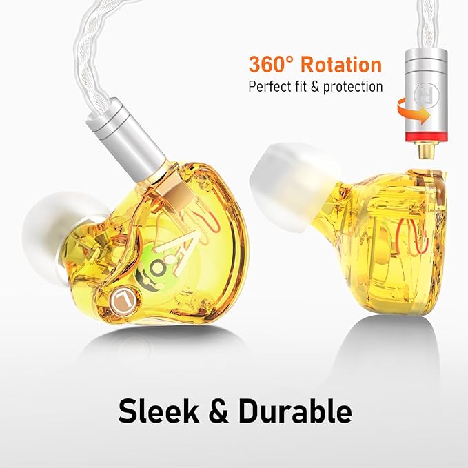 Vibes 202MC USB-C Wired Earbuds - USBC HiFi in Ear Headphones for iPhone 17/16/15 - Noise Isolating Ear Buds w/ Mic - Clear Sound, Deep Bass & Comfort-Fit Earphones - Silver Plated Cord, Carrying Case