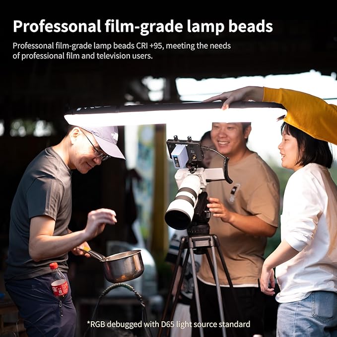 INKEE GC30 RGB LED Tube Light 30W 35.5"/90cm Handheld Video Light, Waterproof Inflatable Photography Light with Magnetic Mount, 2000-10000K CRI 95+ for Filmmaking, Studio, YouTube, Content Creators