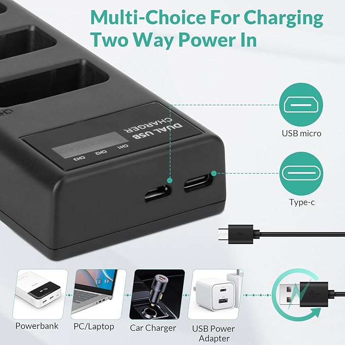BESTON 3-Pack LP-E17 Battery and Charger Set for Canon EOS R50 R100 RP R10 R8, Rebel T8i, T7i, T6i, T6s, SL2, SL3, EOS M3, M5, R10, M6 Mark II, 77D, 200D, 750D, 760D, 800D, 8000D Camera