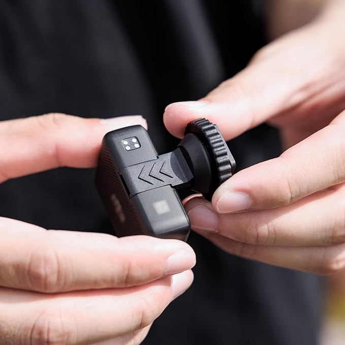 JJC Cold Shoe Mount Adapter for DJI Mic 1 with 1/4"-20, Durable ABS Cold Shoe Adapter for DJI Mic1 Only, Hot Shoe Accessories for DSLR Camera Vlogging Video Recording
