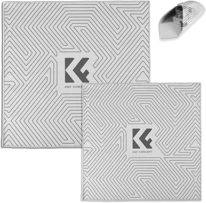 K&F CONCEPT Lens Camera Protective Wrap, Anti-scratch Lens protector, Magic Self-Adhesive Cloth Camera Wrap for Camera Lens/DSLR/Accessories 2Pack